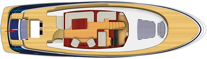 E6 Seating Layout on Yacht