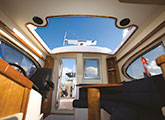 Inside Elling yacht